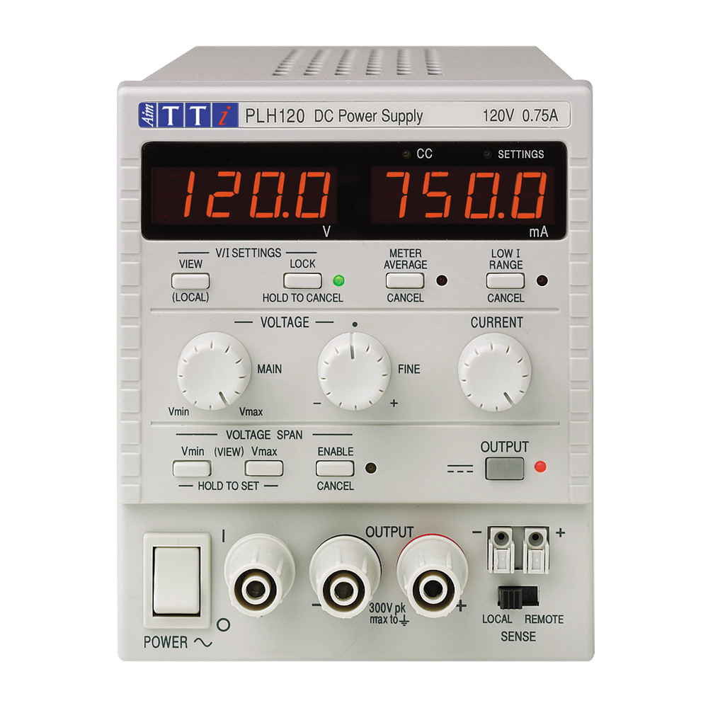 Aim-TTi Digital Bench Power Supply, 1-Output 0 V ac to  120V, 90 W, 750 mA Max