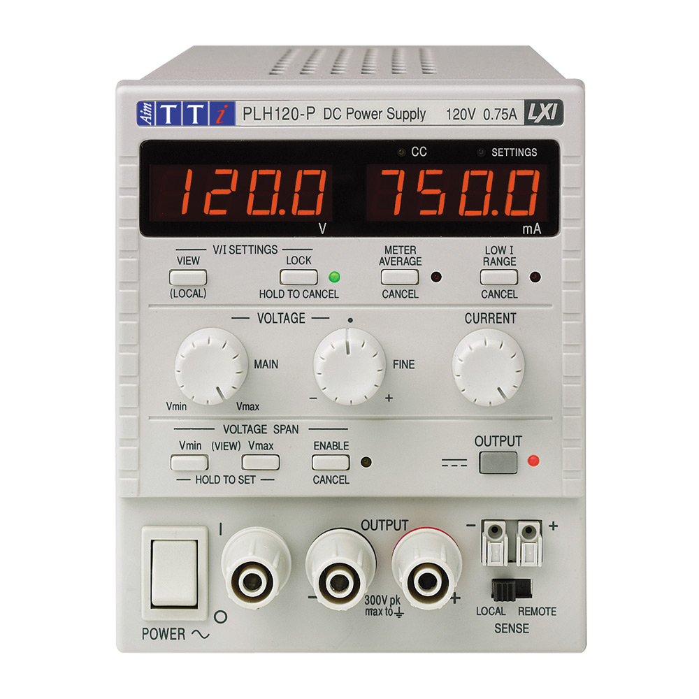 Aim-TTi Digital Bench Power Supply, 1-Output 0 V ac to  120V, 90 W, 750 mA Max