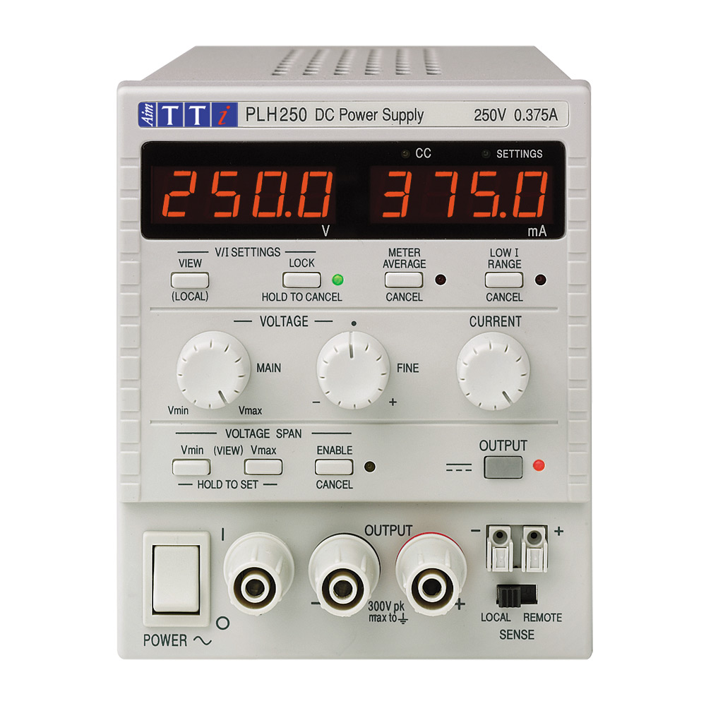 Aim-TTi Digital Bench Power Supply, 1-Output 0 V ac to  250V, 94 W, 360 mA Max