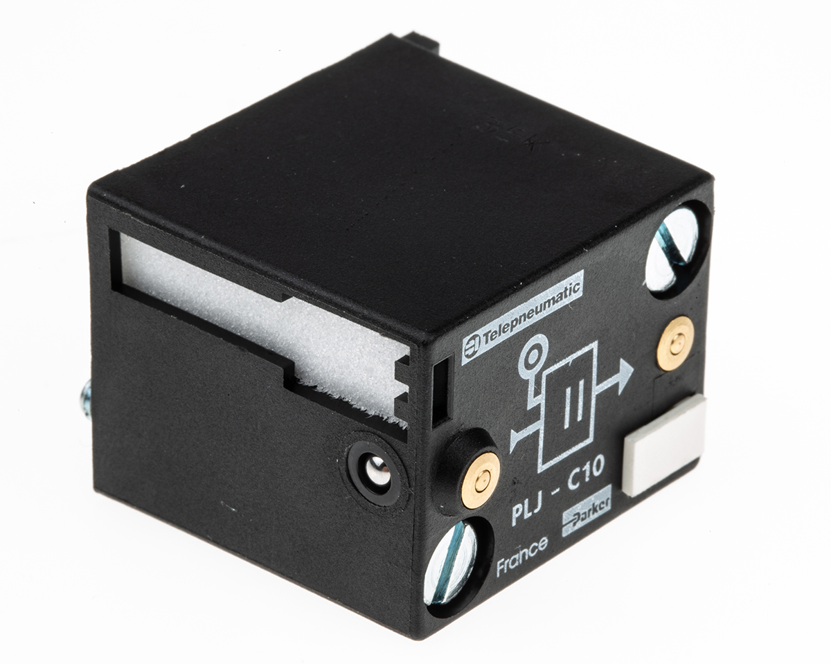 Parker PLJ series 8 bar Pneumatic Logic Controller with Memory Relay, Threshold, Inhibit, Input, NOT, Amplifier Relay,