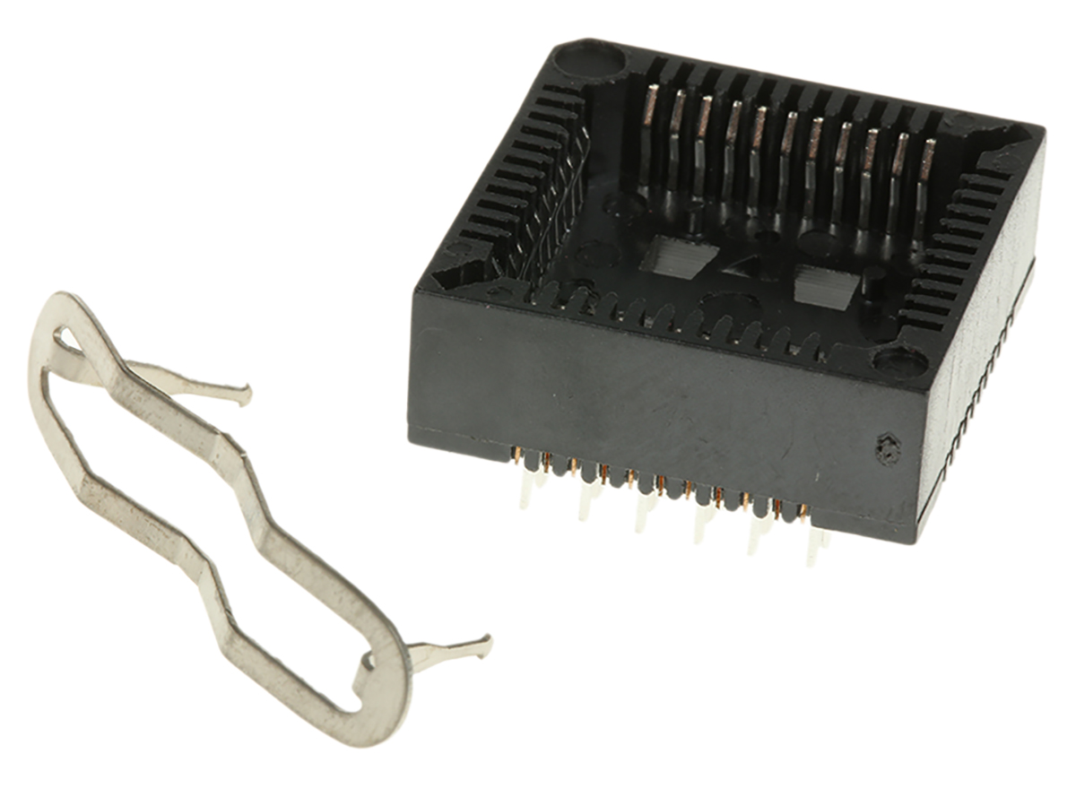 E-TEC 2.54 mm Pitch 44 Way Surface PLCC IC Socket