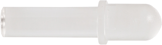 PLP5-500 Bivar Rear Panel 1-Way Straight Rigid LED Light Pipe Clear, 5 mm