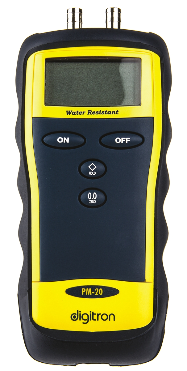 pm-20 Digitron Differential Digital Pressure Meter With 2 Pressure Port/s, Max Pressure Measurement 130 mbar, RSCAL
