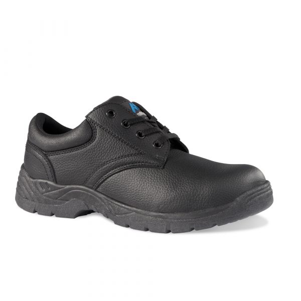 Rockfall Omaha Unisex Black Steel Safety Shoes, UK 8, EU 42