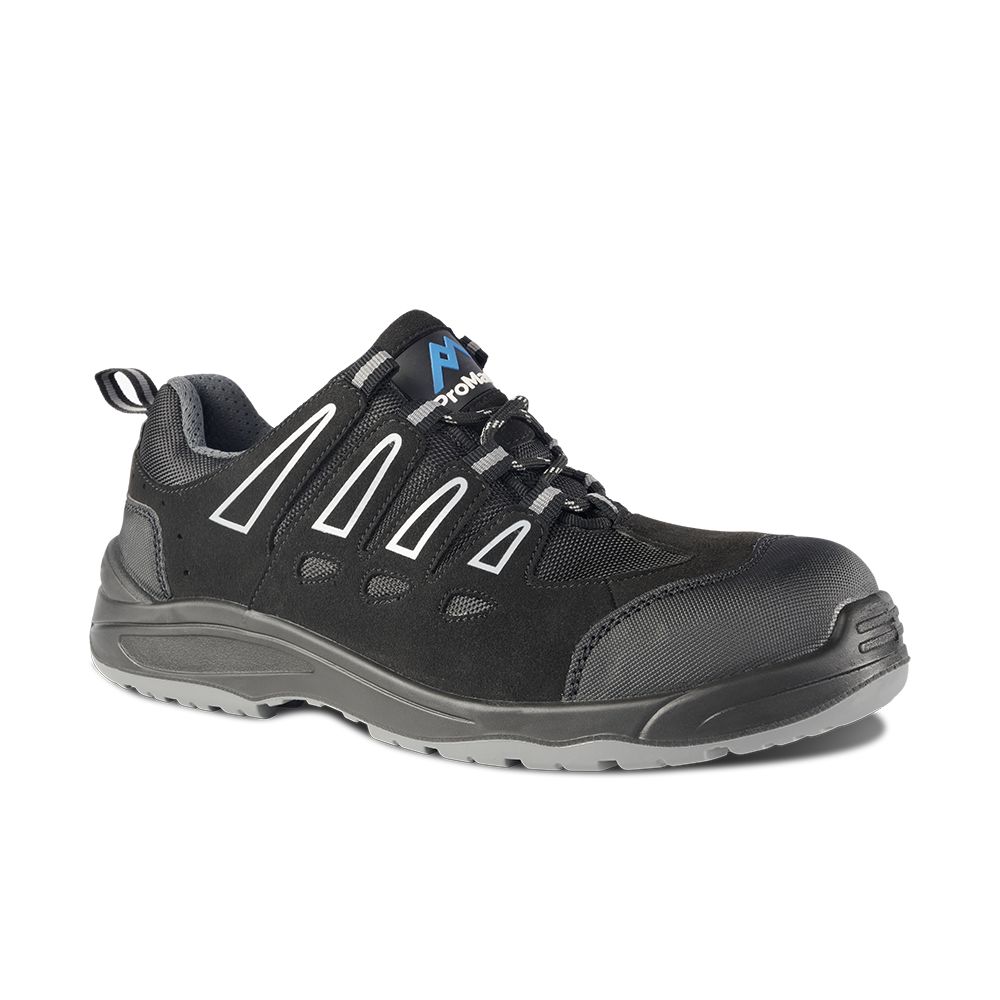 Rockfall PM4040 Unisex Black Fibreglass Safety Trainer, UK 6, EU 39