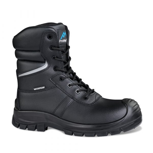 Rockfall Delaware Black Non-Metallic Toe Capped Unisex Safety Boots 5, EU 38 CE