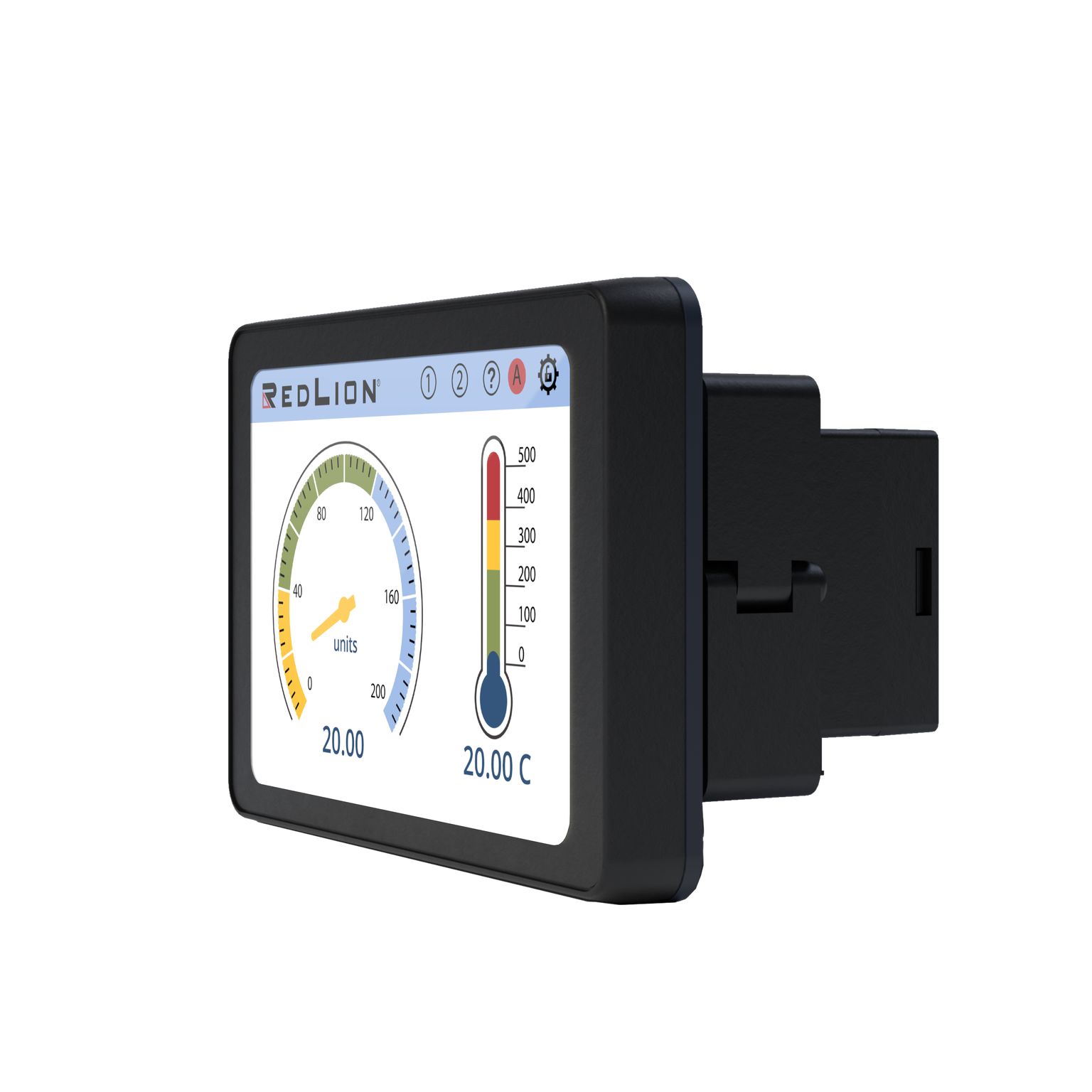 pm500a0400800f00 Red Lion PM-50 4.3 in TFT LCD Digital Panel Multifunction Meter for Analogue Signal,  45 mm  x 96 mm