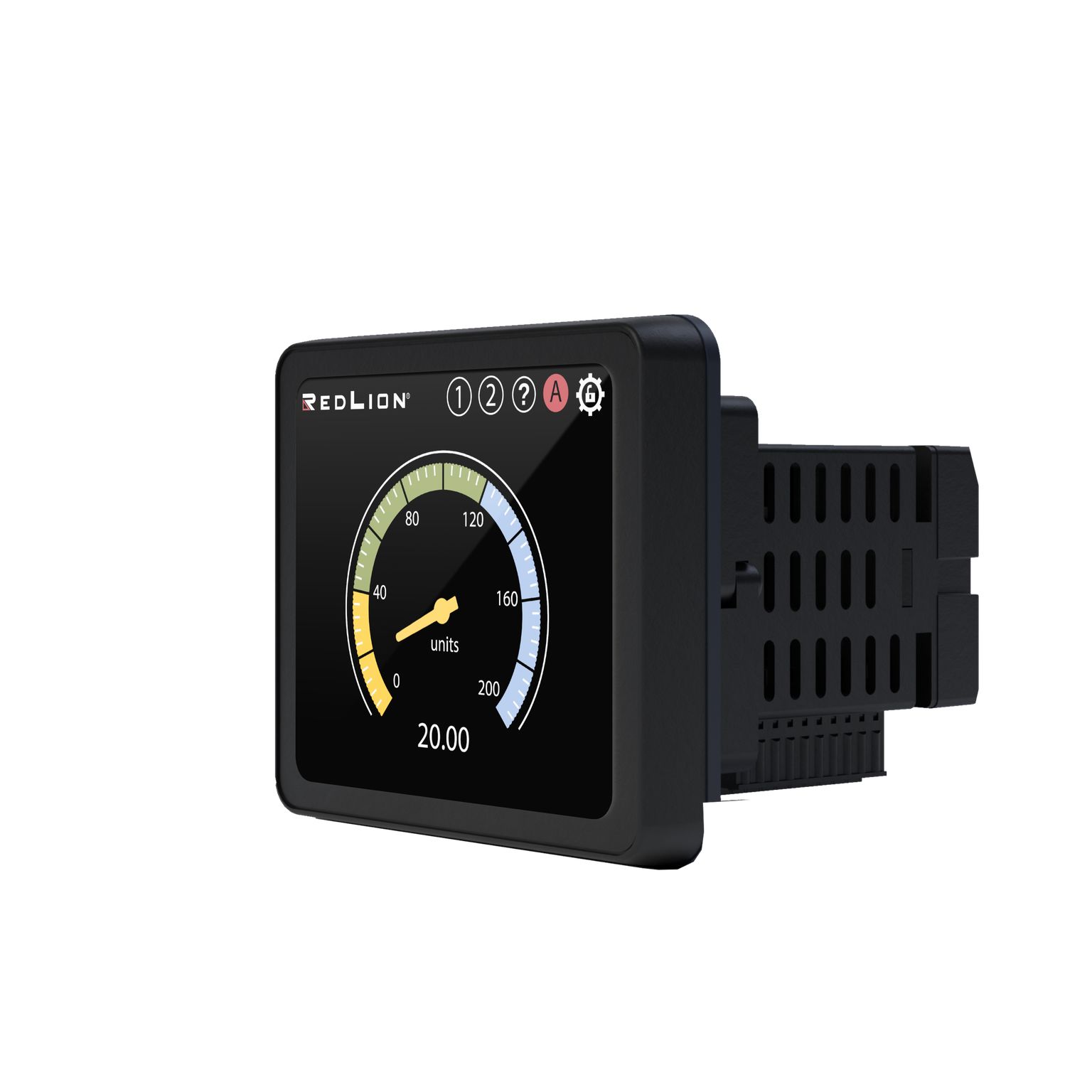 pm500d0301600f00 Red Lion PM-50 3.5 in TFT LCD Digital Panel Multifunction Meter for Digital Signal,  45 mm  x 45 mm