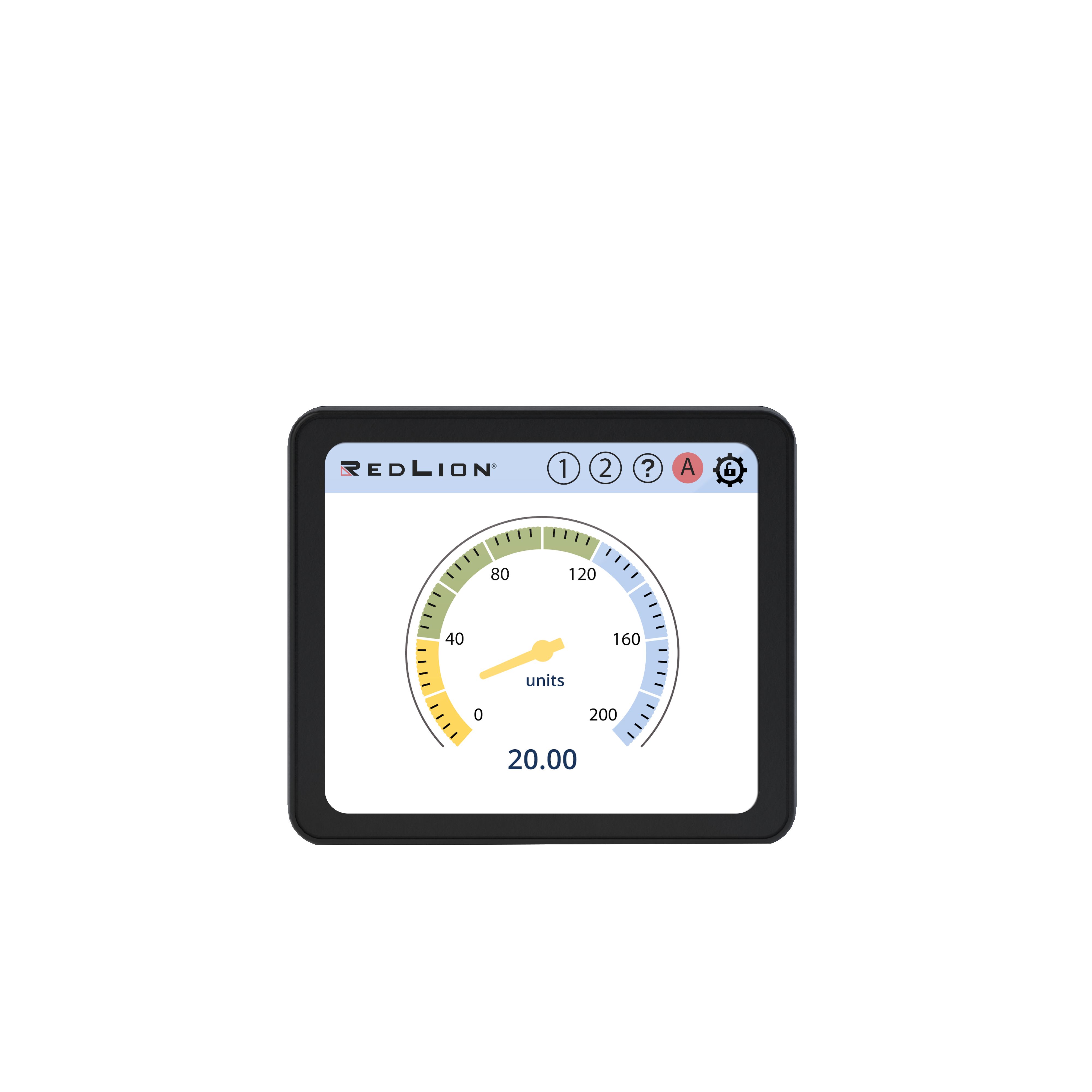 pm500d0301600f00 Red Lion PM-50 3.5 in TFT LCD Digital Panel Multifunction Meter for Digital Signal,  45 mm  x 45 mm