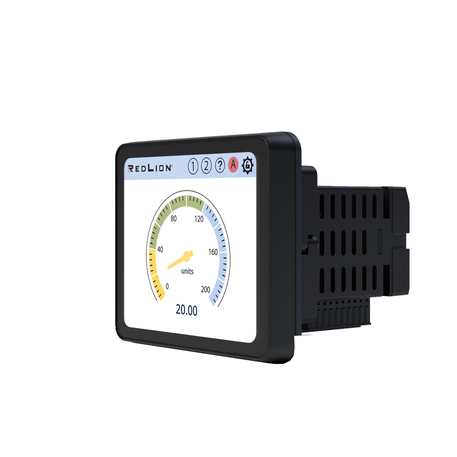 pm500d0301600f00 Red Lion PM-50 3.5 in TFT LCD Digital Panel Multifunction Meter for Digital Signal,  45 mm  x 45 mm