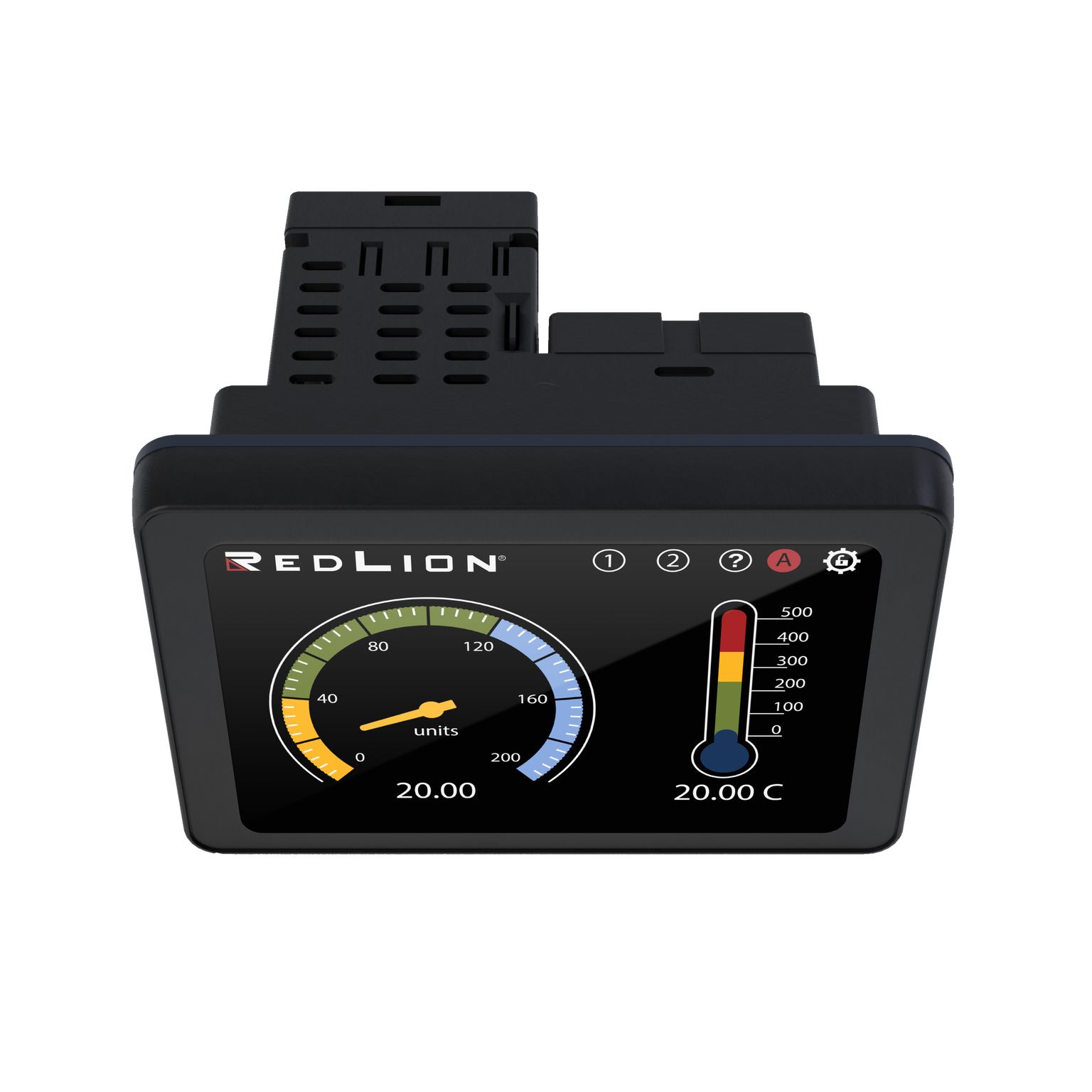 pm500d0400800f00 Red Lion PM-50 4.3 in TFT LCD Digital Panel Multifunction Meter for Digital Signal,  45 mm  x 96 mm