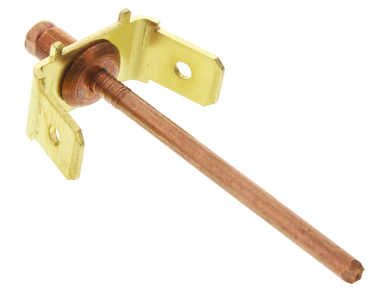 pmc-263 POP Copper Coated, Plain Steel Earth Tab Rivet, 5.3 mm x 2 mm Thickness x 0 mm Thickness