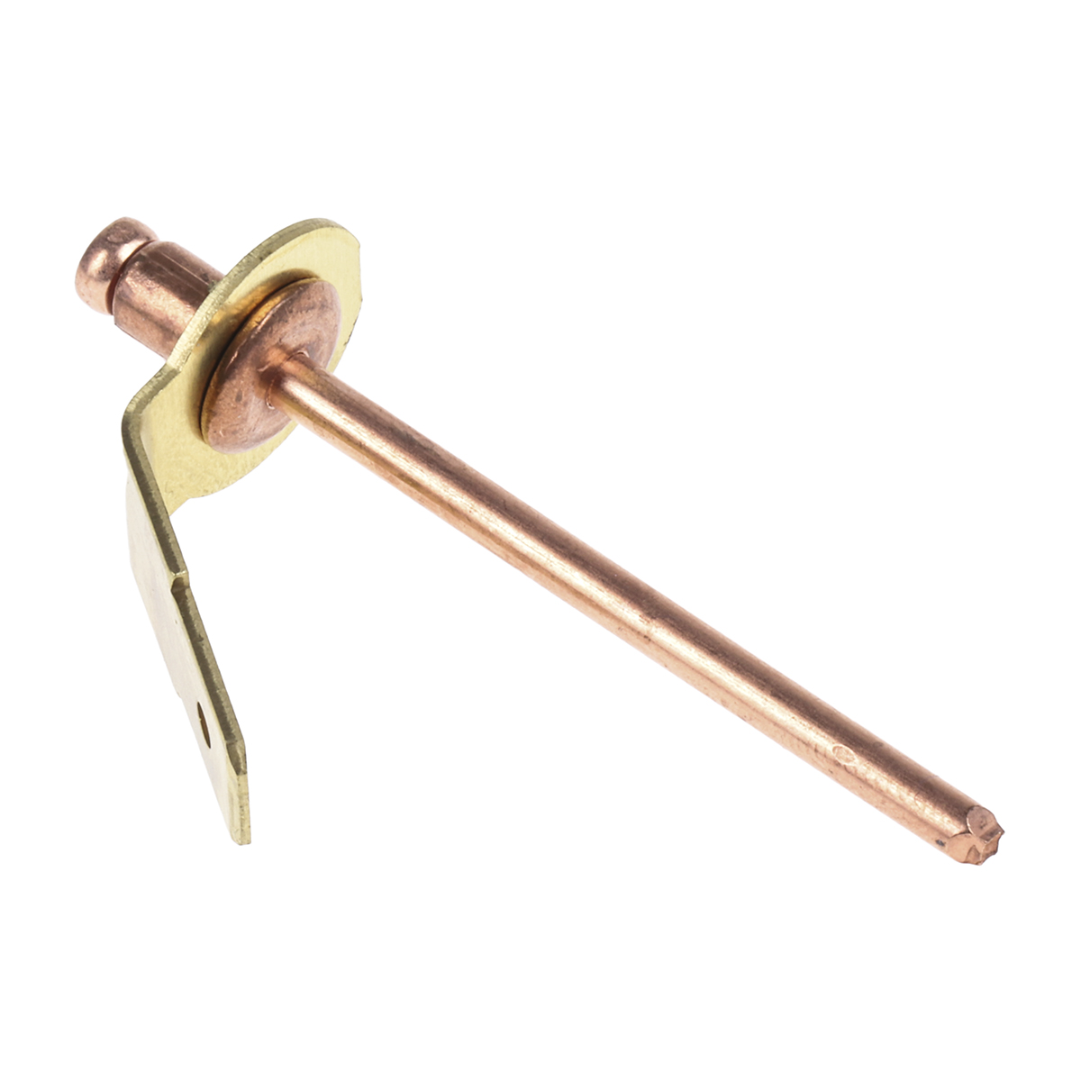 POP Copper Coated, Plain Steel Earth Tab Rivet, 5.3 mm x 2 mm Thickness x 0 mm Thickness