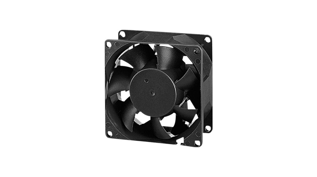Sunon Axial Fan, 24V dc, 59.5 cfm, 4.8 W, 200 mA Max 80 mm 80mm 38 mm
