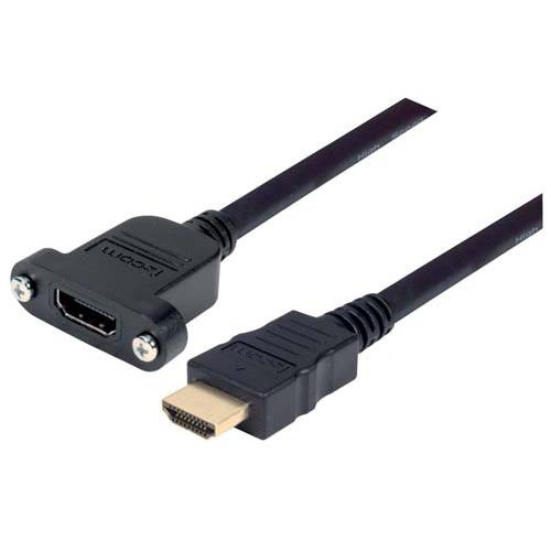 L-Com PMHD series, 1 m HDMI Cable, - Male HDMI to Female HDMI