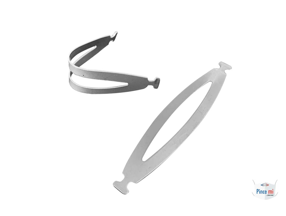 PMI100*10 Pince Mi Sheet Metal Fabric Face Mask Nose Clip for Surgical 60 x 12 x 0.8 mm