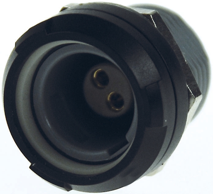 LEMO Circular Connector, 2 Contacts, Panel Mount, Socket, Female, IP64, Redel P Series