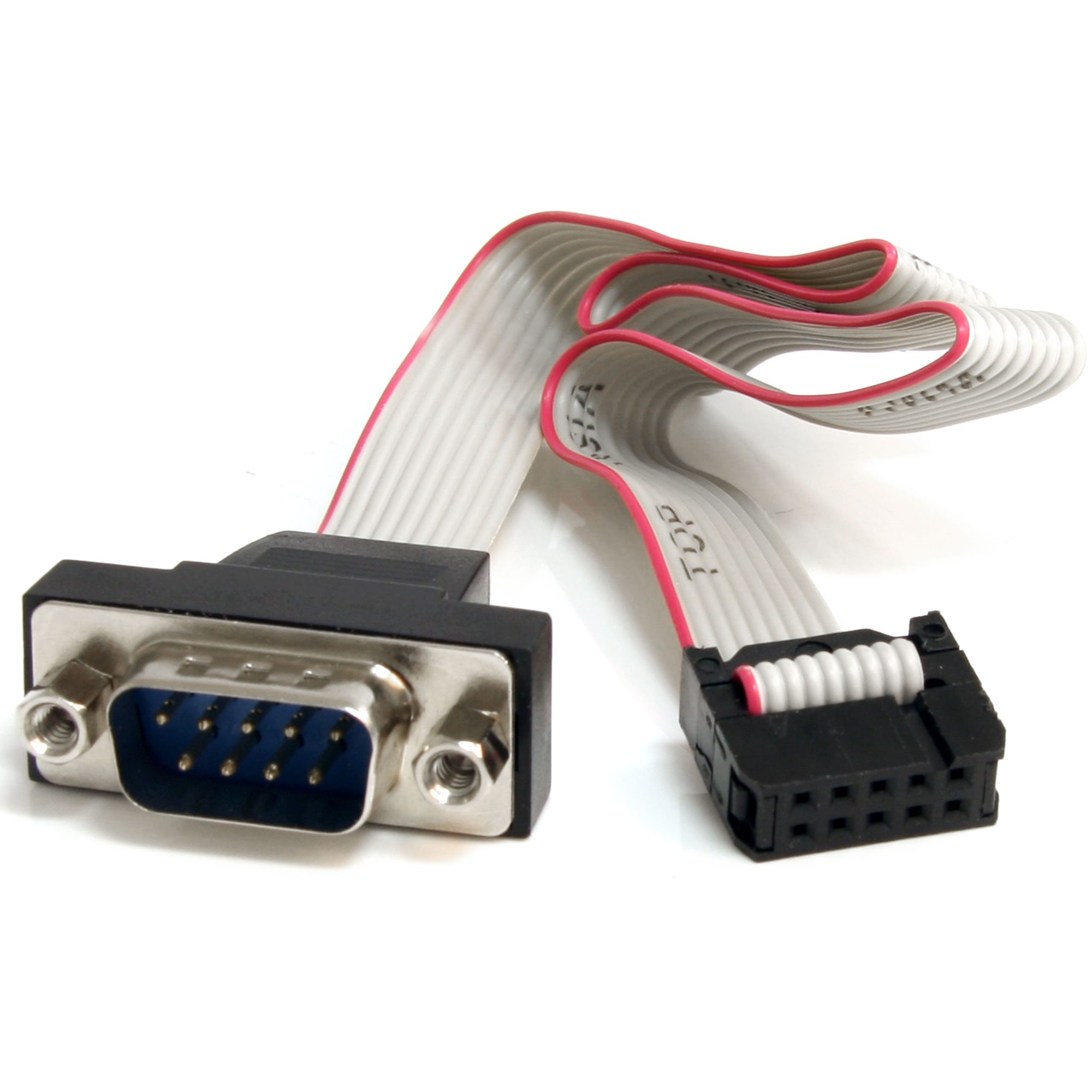 StarTech.com Male D-Sub 9-Pin to Female IDC Serial Cable, 406.4 mm Polyvinyl Chloride, Plate Series
