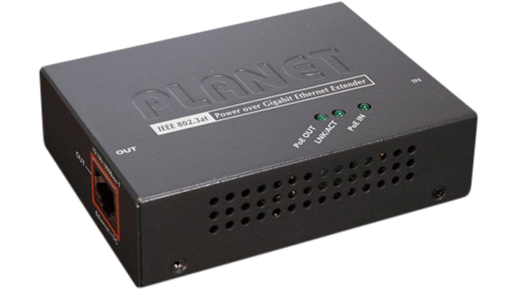 Planet POE Series 1 Port RJ45 Unshielded Extender, IEEE 802.3/802.3U/802.3Ab, 10/100/1000Base-T