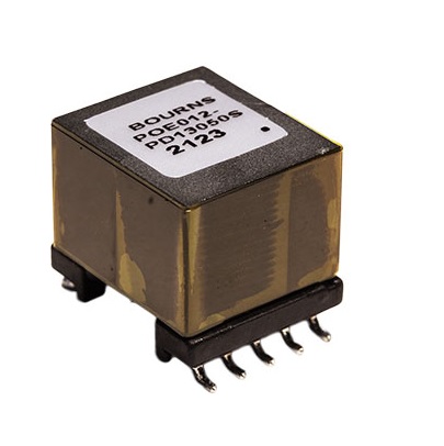 Bourns Surface Pulse Transformer 3.14:1 Turns Ratio, 70 μH Prim. Inductance, 93mΩ Prim. Resistance