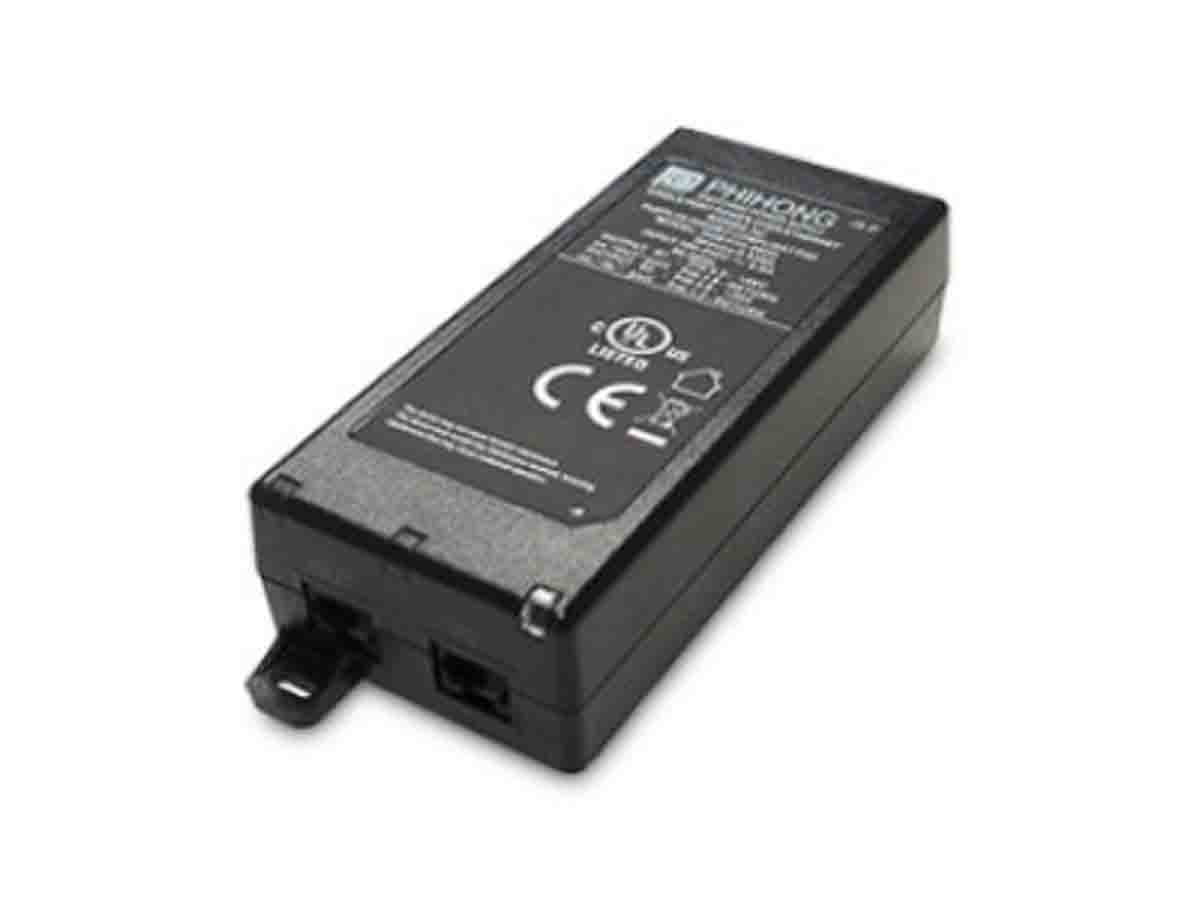 Phihong 1 Port 1 Port PoE Injector, 100V ac, 240 V ac Input 60 W, 56V dc Output, 1.07 A