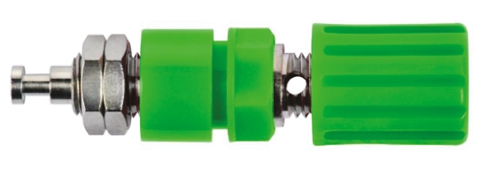 Schutzinger 36A Binding Post With Brass Contacts and Nickel Plated Plated - 4 mm Hole Diameter