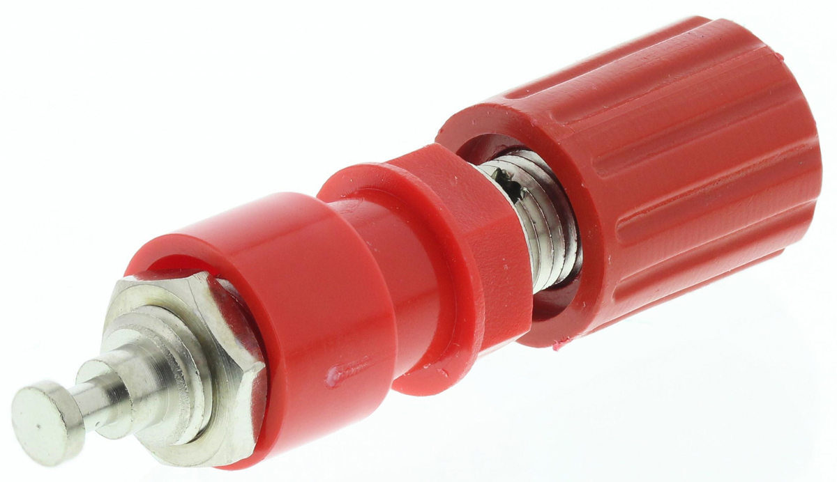 Schutzinger 36A Binding Post With Brass Contacts and Nickel Plated Plated - 4 mm Hole Diameter