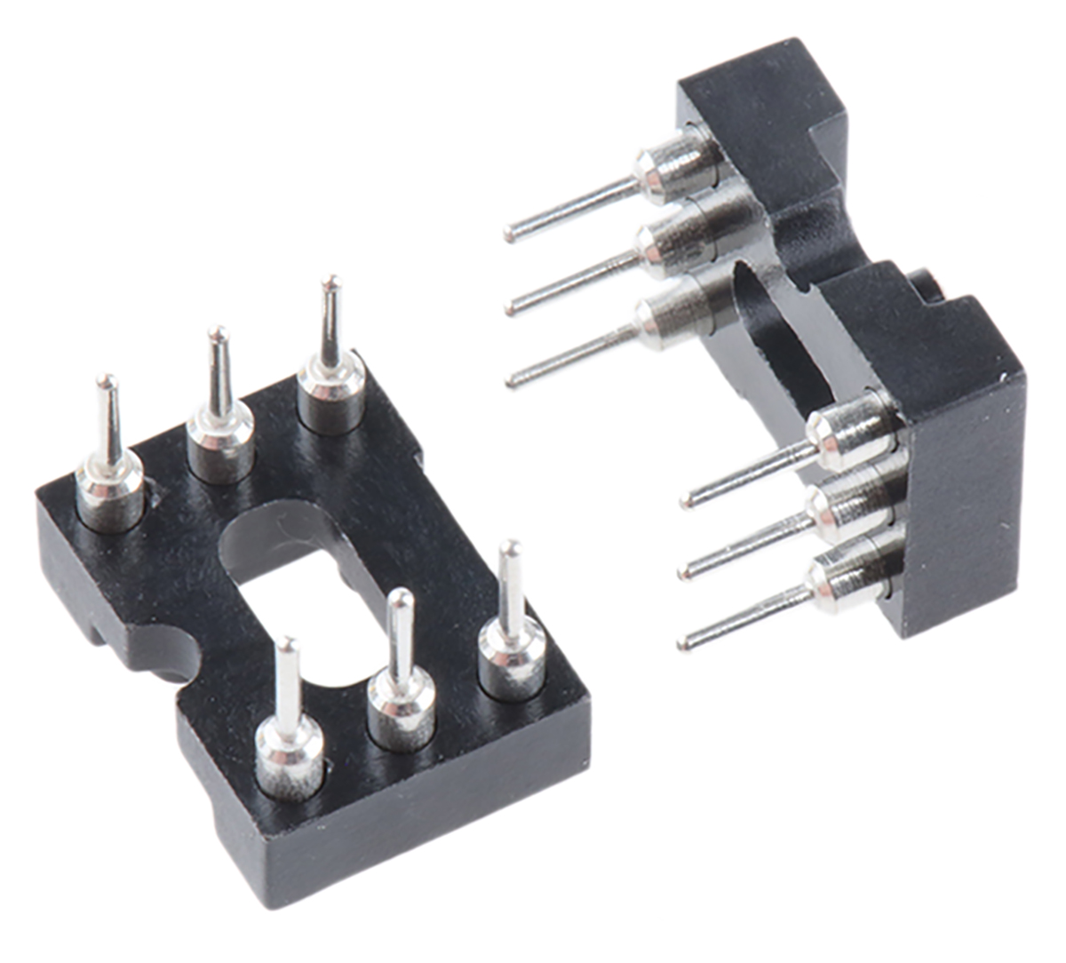 E-TEC, POS/POO/PCL 2.54 mm Pitch Vertical 6 Way, Through Hole Turned Pin Open Frame DIL Socket, 3A
