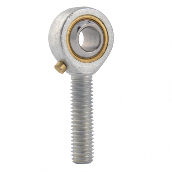 pos-8 LDK M8 Male Carbon Steel Rod End Metric, 8 mm Bore