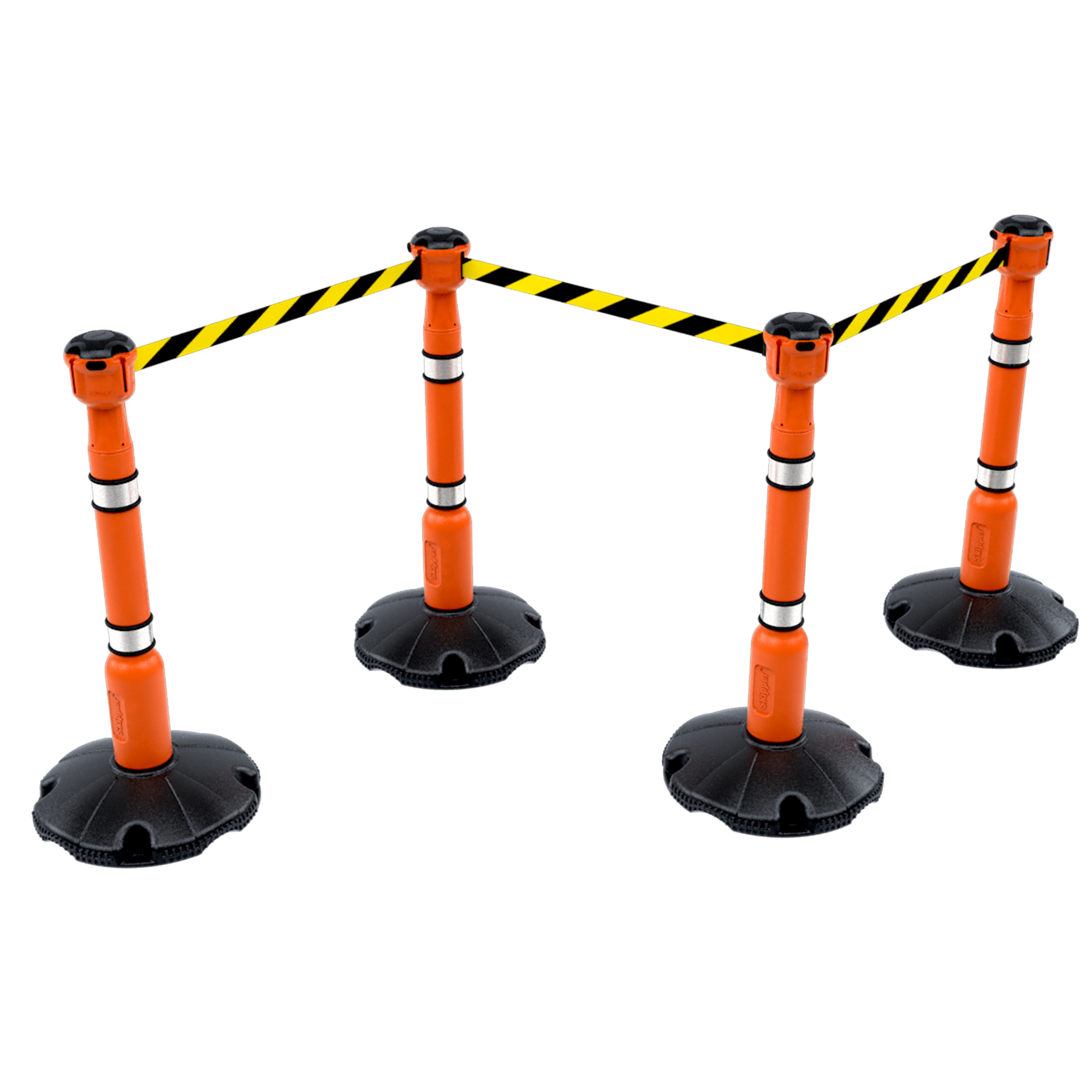 post01-o Skipper Orange Safety Barrier, Barrier Post