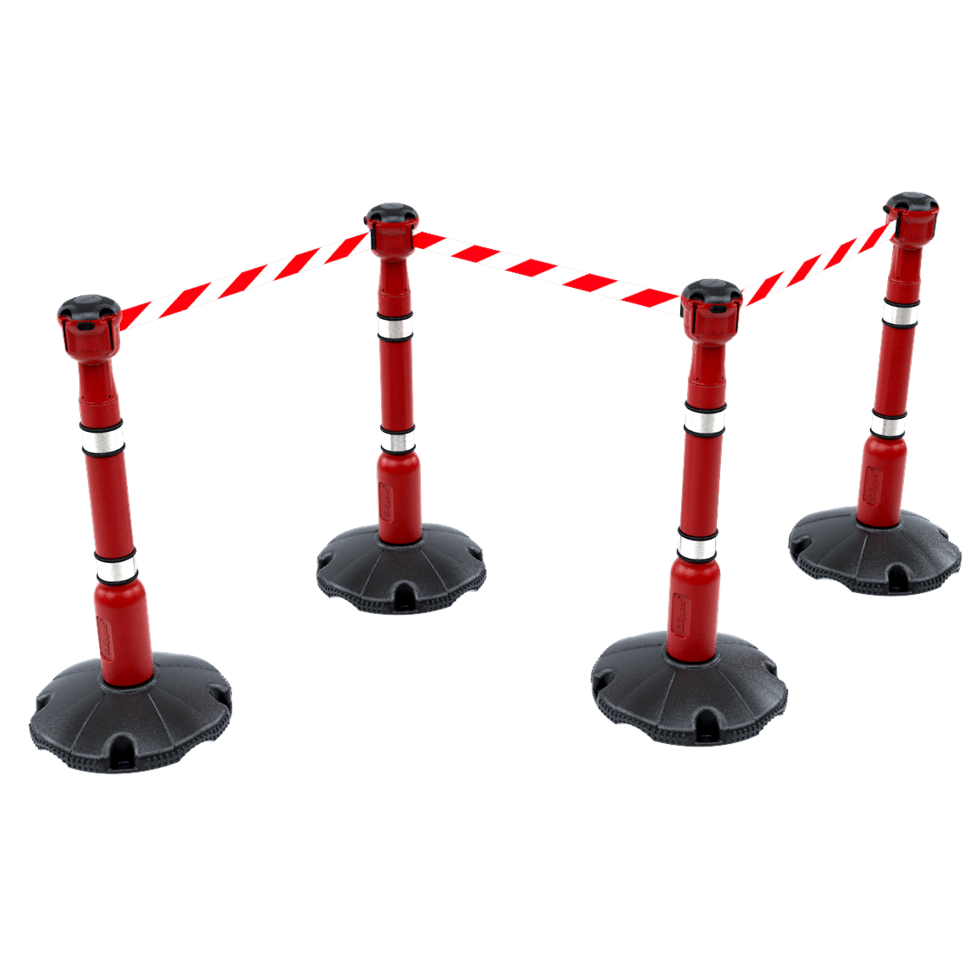 post01-r Skipper Red Safety Barrier, Barrier Post