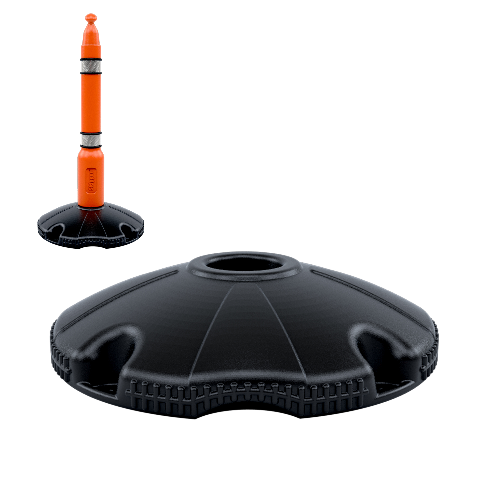 post02 Skipper Black Safety Barrier, 130 mm