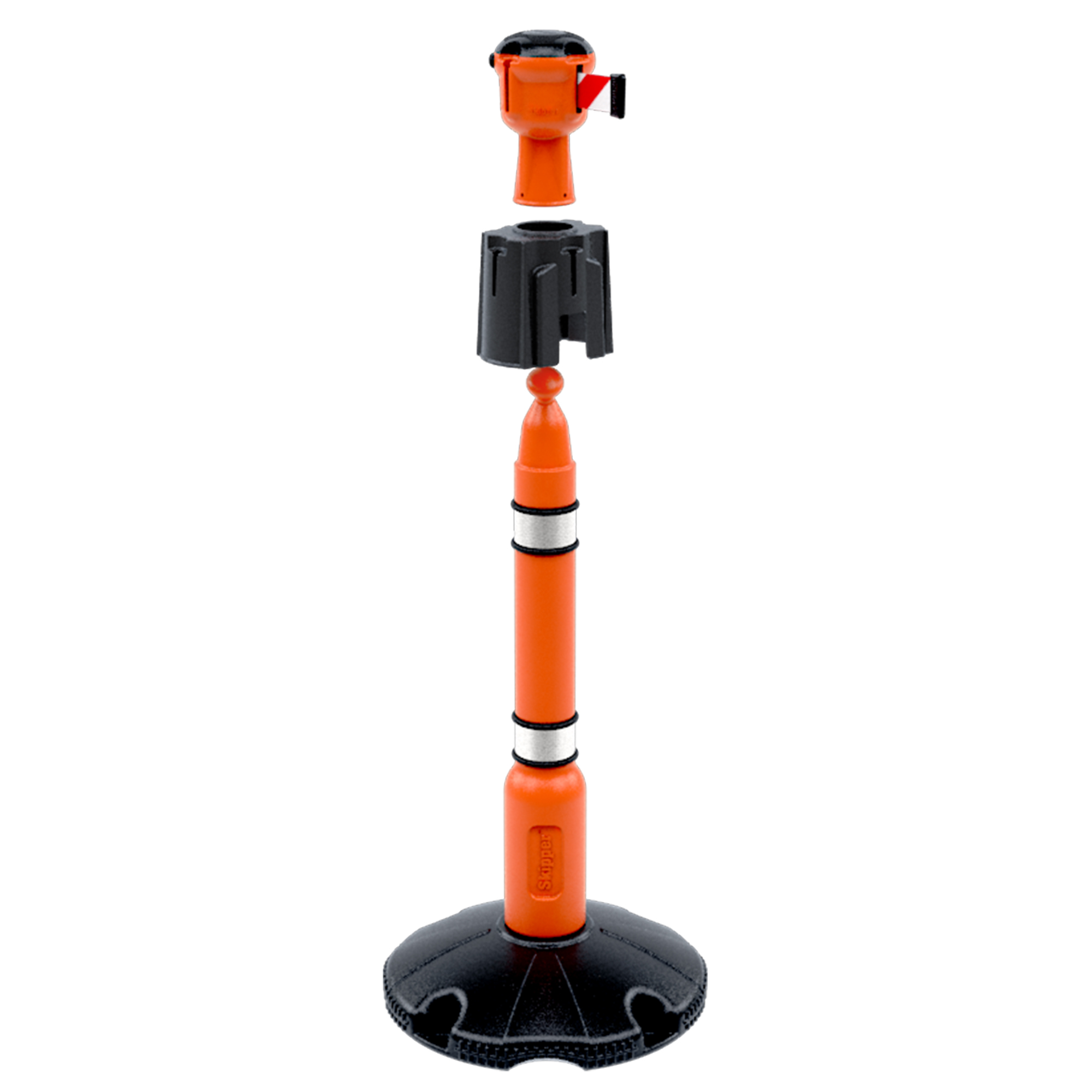 Skipper Black Safety Barrier, Post Base & Collar