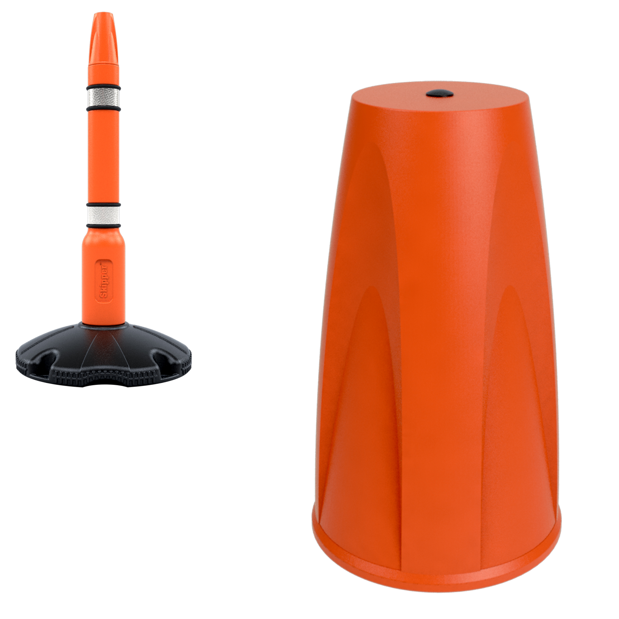 post05-o Skipper Orange Safety Barrier, 90 mm