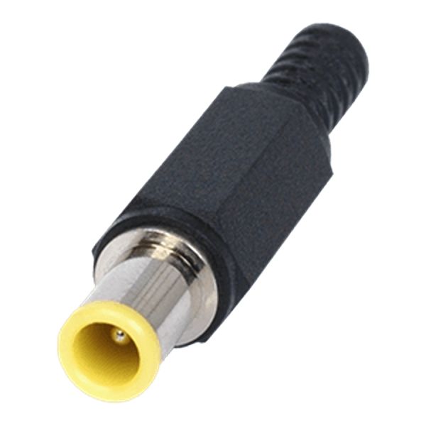 Same Sky, PP-016 Straight Jack 5A, 500V, Cable, length 33.5 mm, Nickel Silver
