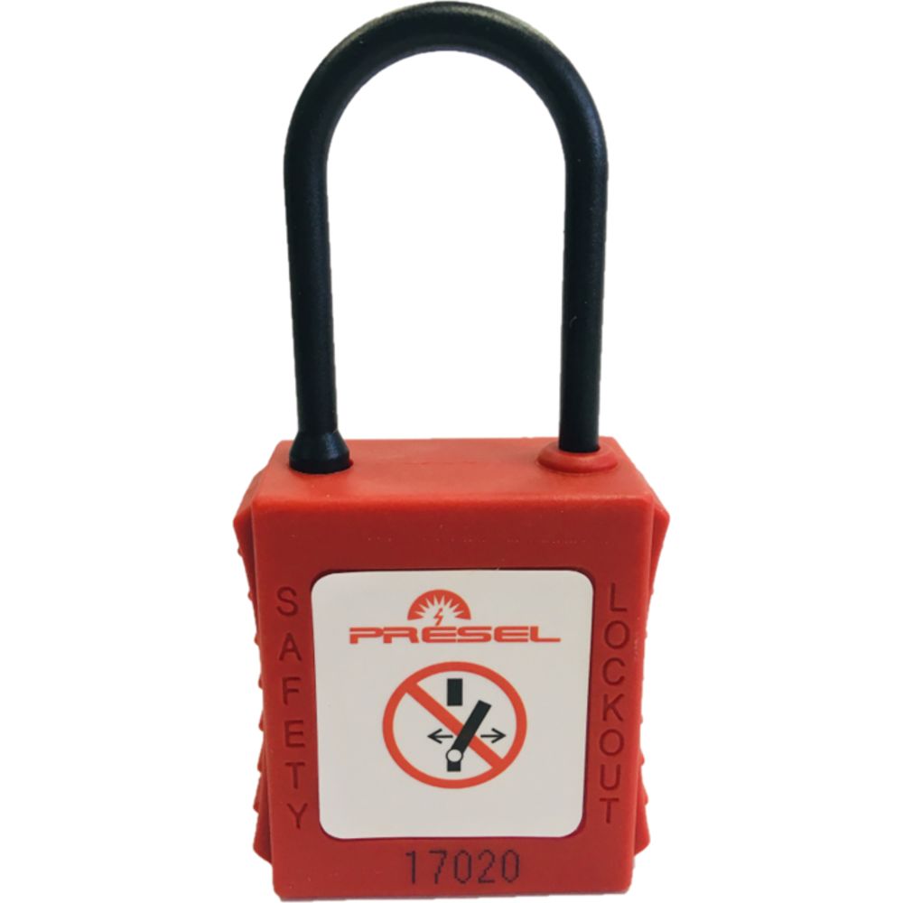 Catu Padlock Nylon Safety Padlock Keyed Alike, 4 mm Shackle
