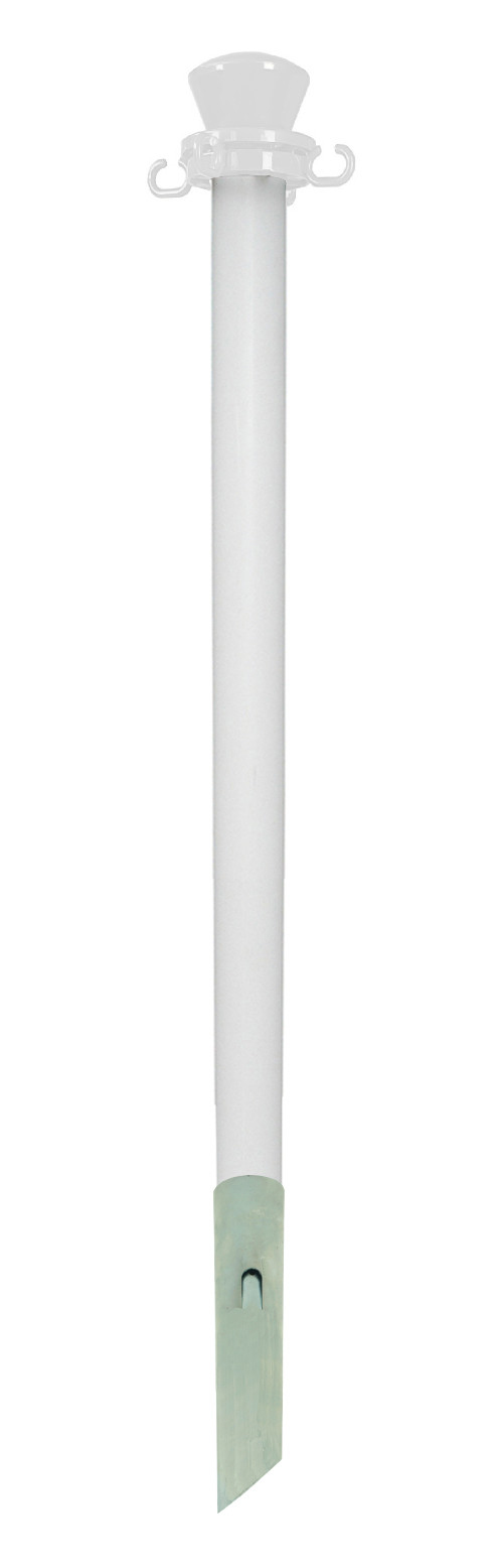 Viso White Marker Post, White Tape, Plastic, Barrier Post