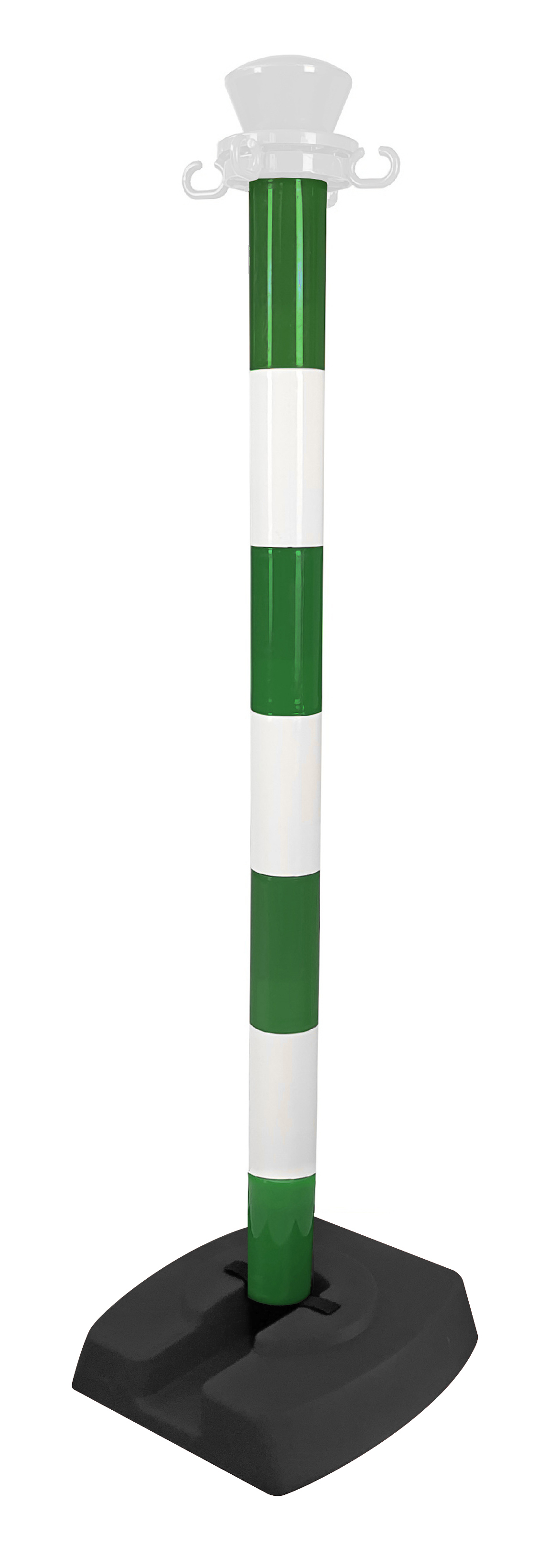 Viso Black, White, Green Marker Post, Green Tape, Plastic, Barrier Post