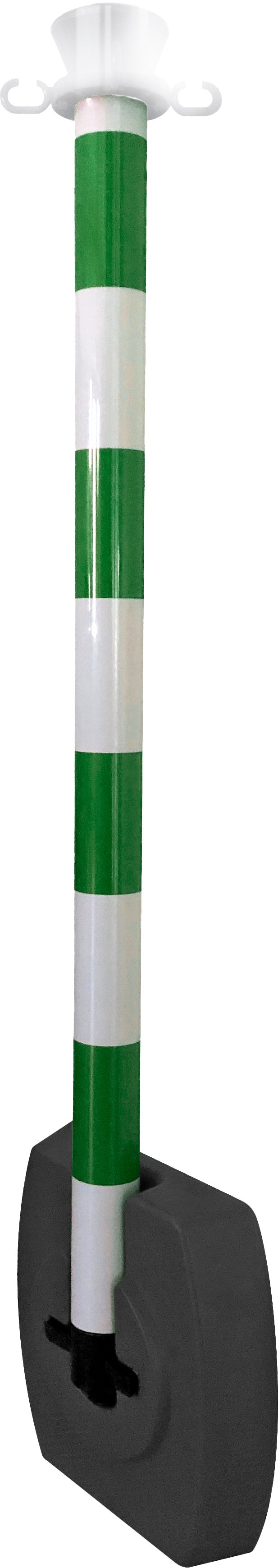 ppc500lovb Viso Black, White, Green Marker Post, Green Tape, Plastic, Barrier Post