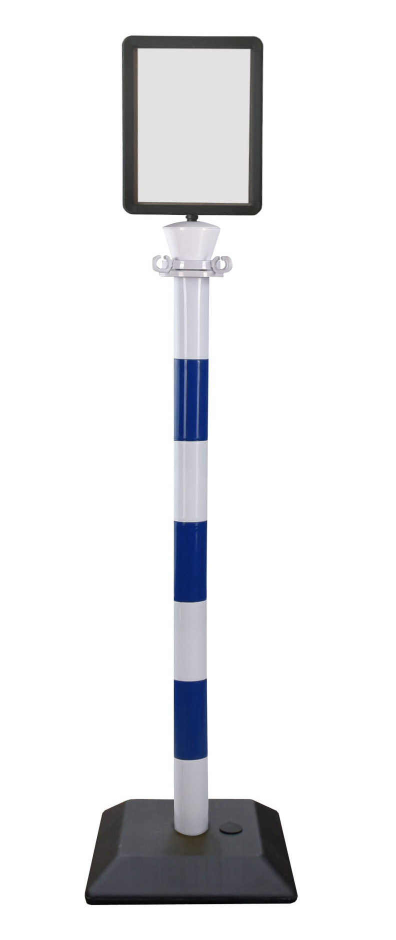 Viso Blue, Black, White Marker Post, Blue Tape, Plastic, Barrier Post
