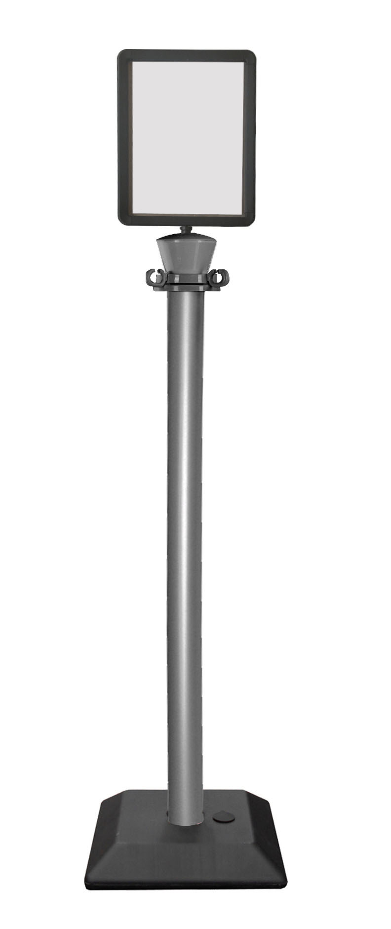 Viso Grey, Black Marker Post, Grey Tape, Plastic, Barrier Post