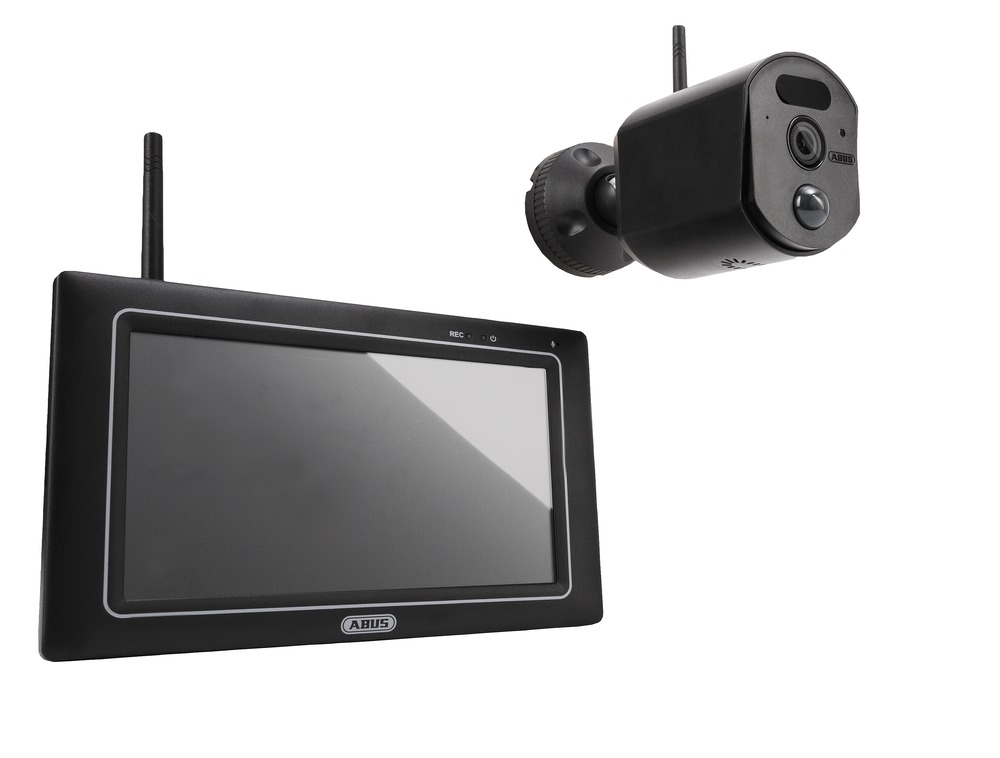 ppdf17000 ABUS Indoor & Outdoor IR CCTV System, 4 Camera Connections, DC Plug, USB 2.0, Wireless