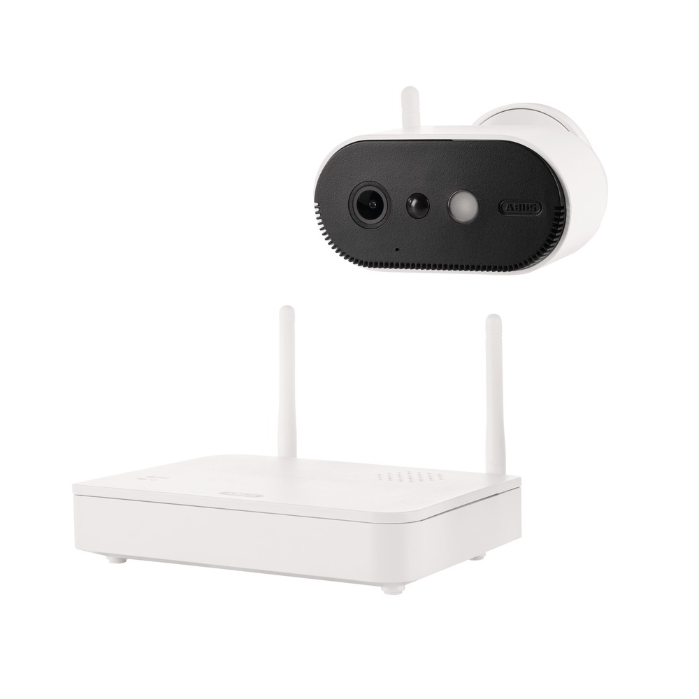 ABUS Indoor & Outdoor IR CCTV Surveillance Kit, 1 Camera Connections, Wireless