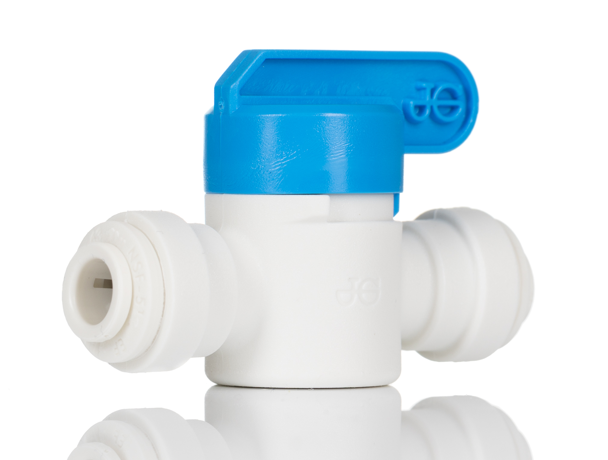 ppsv040808w John Guest Plastic Push-Fit 2-Way 16 bar, Ball Valve