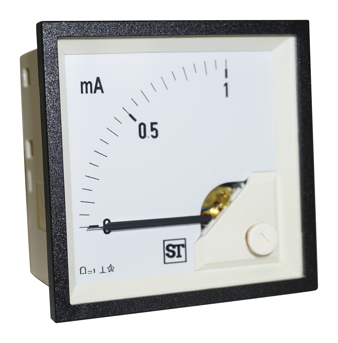Sifam Tinsley Sigma Analogue Panel Ammeter 1 mA DC, 68 mm x 68 mm Moving Coil