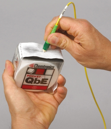 pqbe Chemtronics Fibre Optic Cleaning Wipe for End-Face Connector Cleaning, Buffer, Splice Preparation, 200
