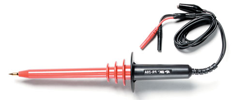 BK Precision PR 28A Oscilloscope Probe, Voltage Type, 60 Hz, 1000x, Crocodile Clip Connector