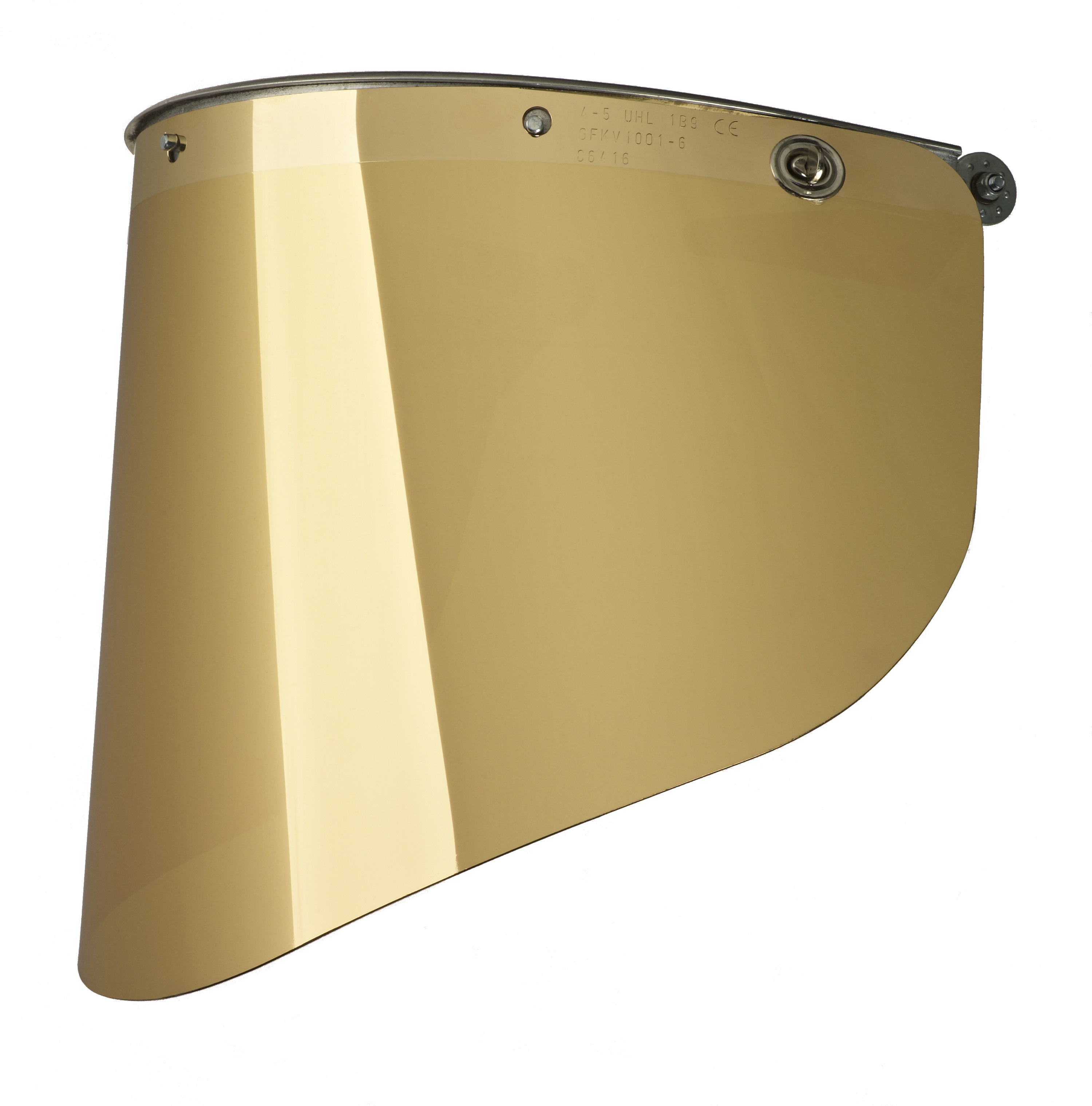 Gentex Gold Lens Visor for use with Pureflo ESM+ PF33 Helmet