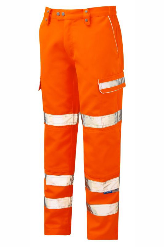 PULSAR PR336 Men's Hi Vis Trouser Orange 46 in Waist 33in Leg