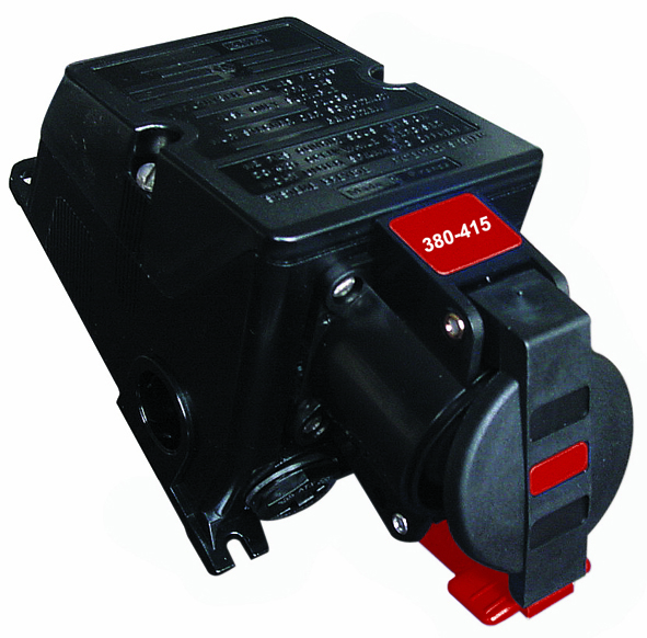 Emerson Appleton IP66 Yellow Industrial Power Connector, Surface Mount, 2P+PE, Rated At 16A